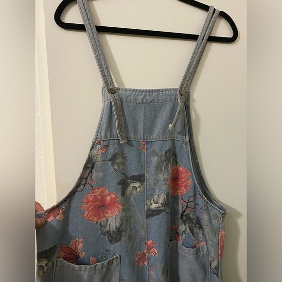 COPY - Jean Overalls slouchy fit pink ripple - Picture 2 of 7